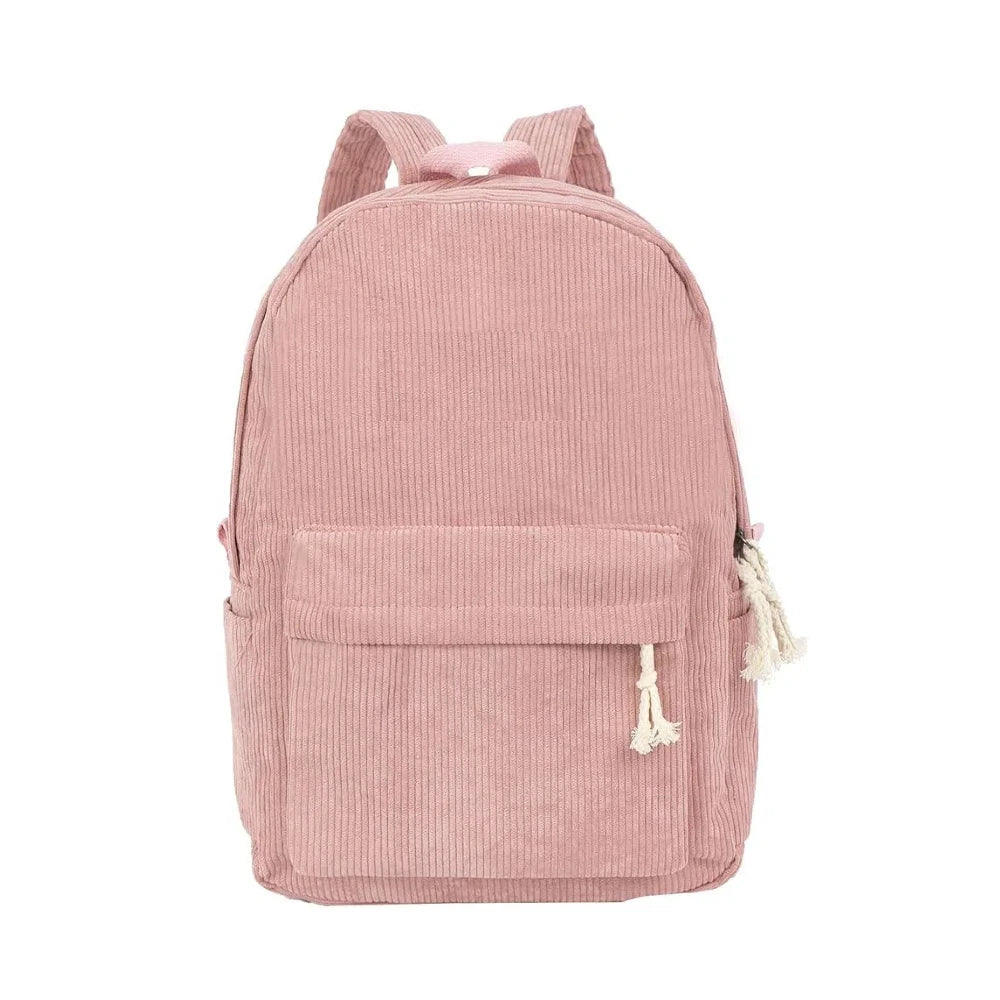 Zaino scuola bambini personalizzato con nome in velluto
