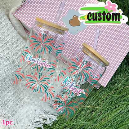 Bicchiere personalizzato con fuochi d'artificio 473 ml