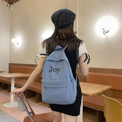 Zaino scuola personalizzato con nome ricamato in nylon – Modello B